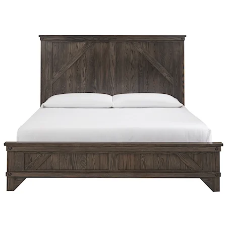 King Panel Farmhouse Bed